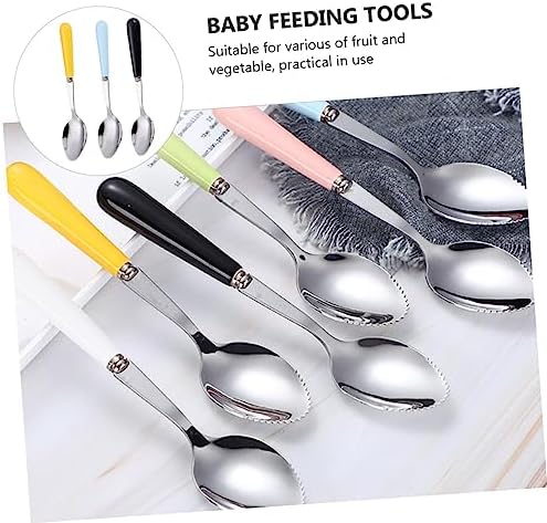 Hoement Multi-Function Serrated Fruit Spoon for Baby Feeding 1