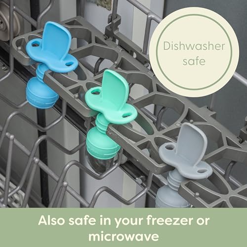 BPA-Free Silicone Baby Spoons for Self-Feeding 4 Months