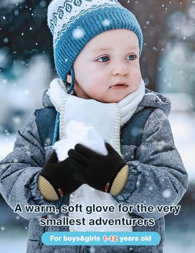 6-Pair Kids Knitted Wool Gloves