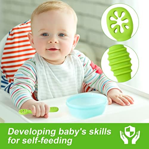6pc Silicone Baby Spoons BPA-Free Ergonomic Design