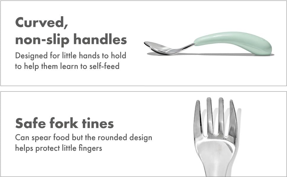 OXO Tot Opal Kids Fork Spoon Set
