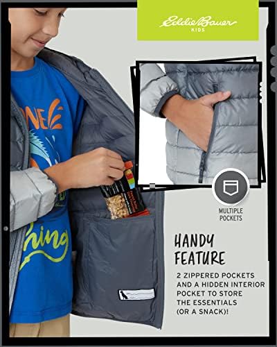 Eddie Bauer Boys Weather-Resistant Insulated Puffer Jacket