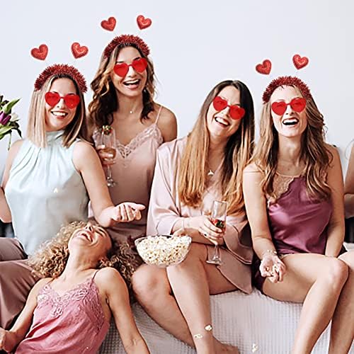 Valentines Day Heart Headband and Sunglasses Set