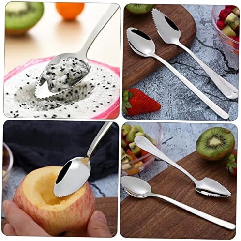 CIMAXIC 6-Piece Steel Fruit Puree Training Spoons