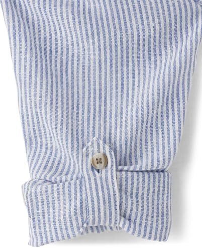 Gymboree Boys Long Sleeve Linen Button-Up Shirt