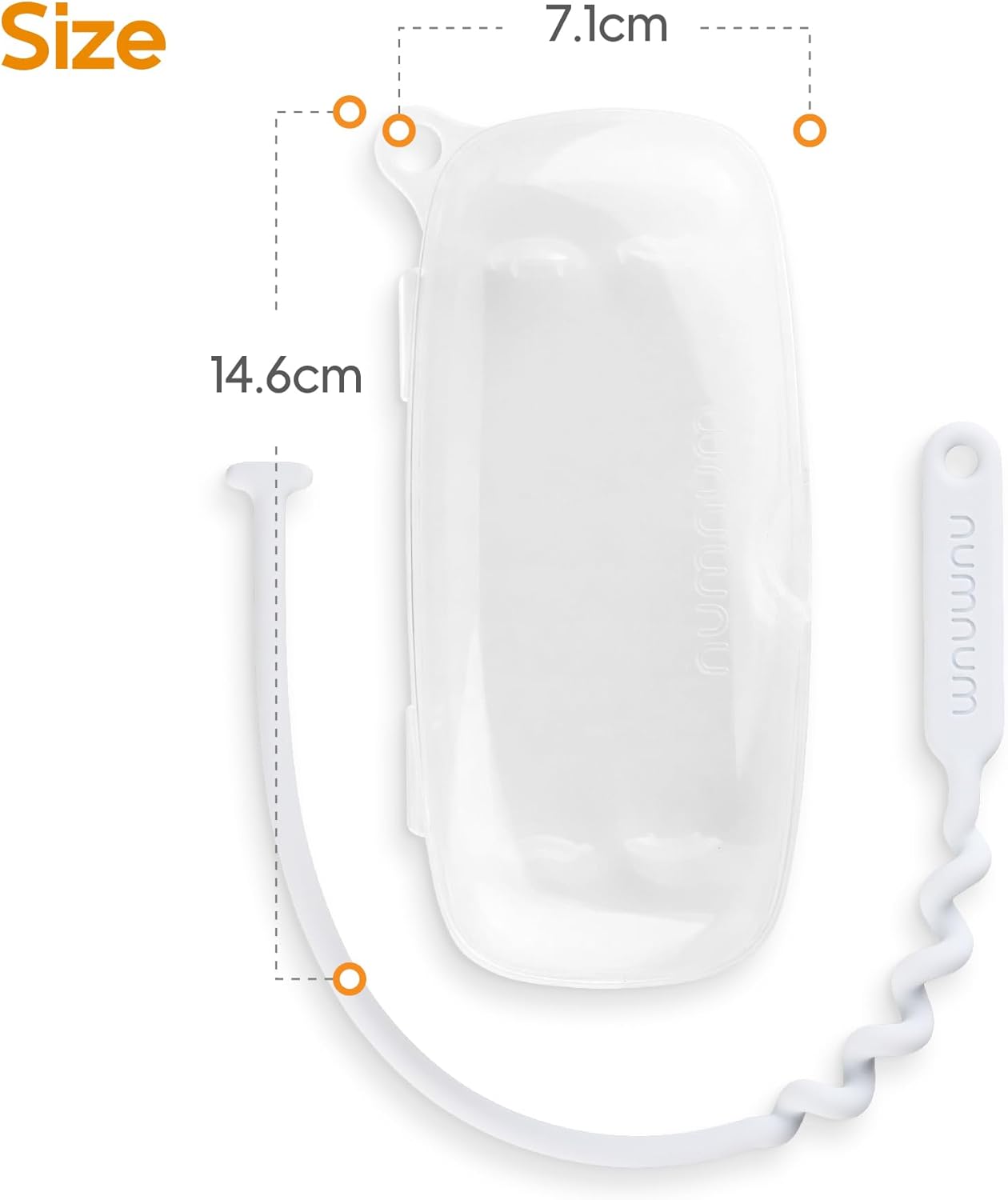 NumNum Baby Spoon Set with Clear Travel Case for Kids 6 Months