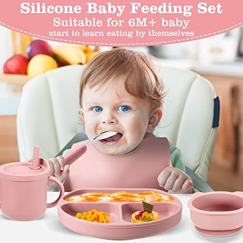 EAIETC Silicone Baby Feeding Set with Suction Bowl for 6 Months