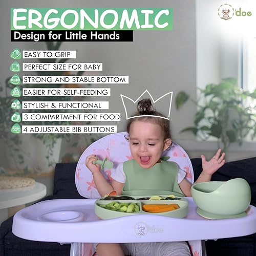 Odoe 11-Piece BPA-Free Silicone Baby Feeding Set