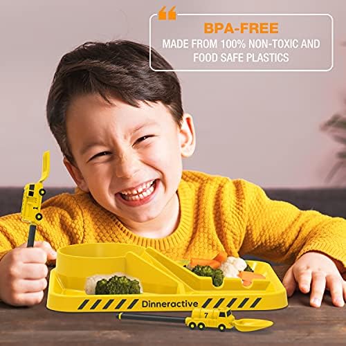 Dinneractive Kids Firefighter Fork Spoon Set Baking up Excitement for Meals