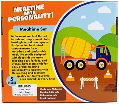 Bentology Construction Theme Self-Feeding Set for Kids