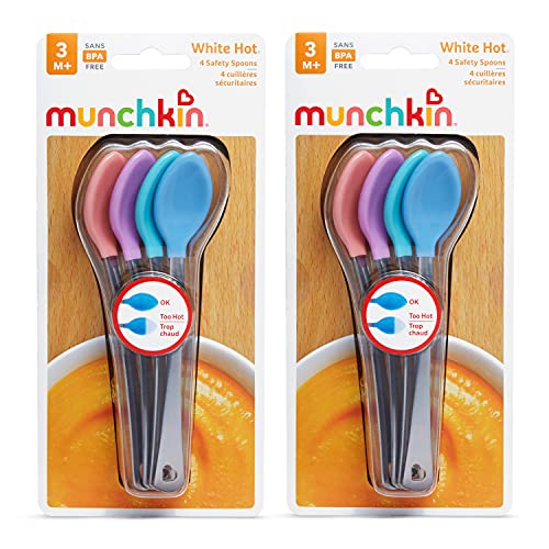 Munchkin White Hot Safety Baby Spoons - 8-Piece Set