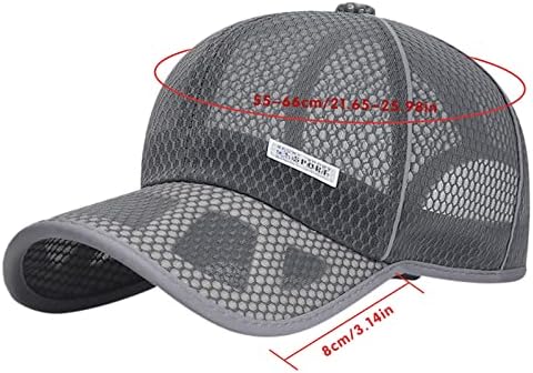 Classic Low Profile Mesh Baseball Cap for Men and Women