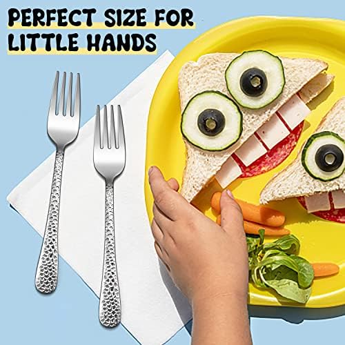 E-far Stainless Steel Kids Forks 6-Piece Set