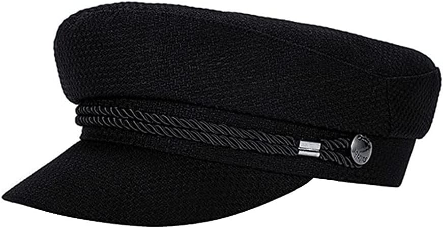 UPSTORE Womens Black Cabbie Cap for Fashion and All Seasons