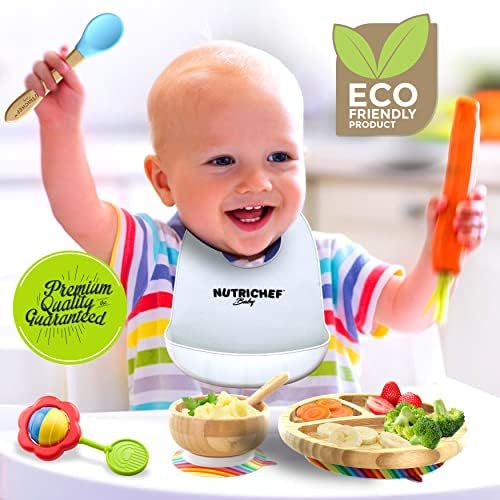 Eco-Friendly 2-Piece Wooden Silicone Baby Spoon Set