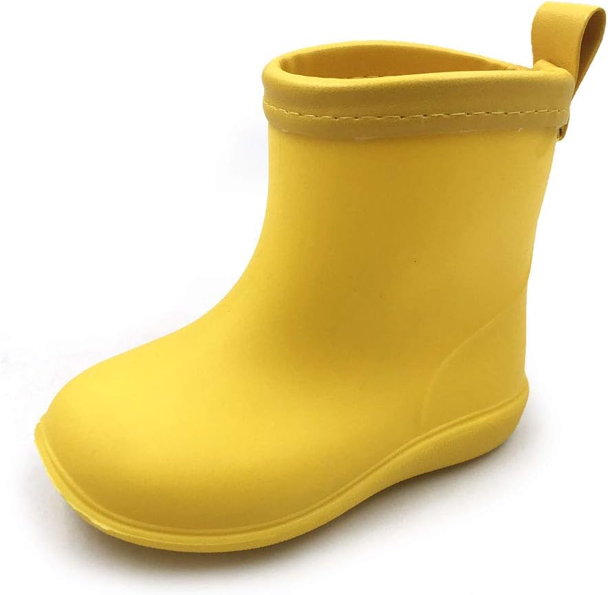 Ammoj Baby Kids Easy On Rain Shoes Boots for Toddler Little Kid