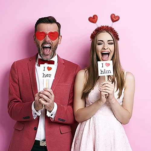 Valentines Day Heart Headband and Sunglasses Set