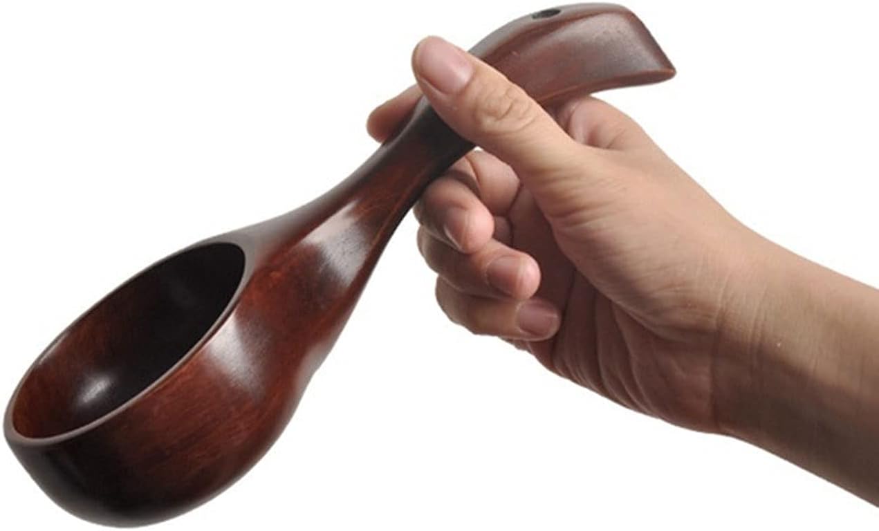 Solid-wood Water Scoop Multi-Purpose Bucket Scoop for Rice and Water