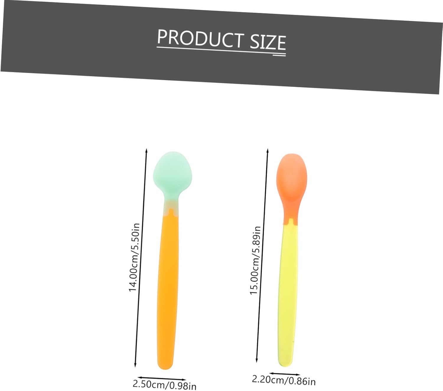 auctionsafe Silicone Baby Spoons for Toddlers