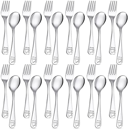 Sturdy Stainless Steel Flatware Set for Toddlers