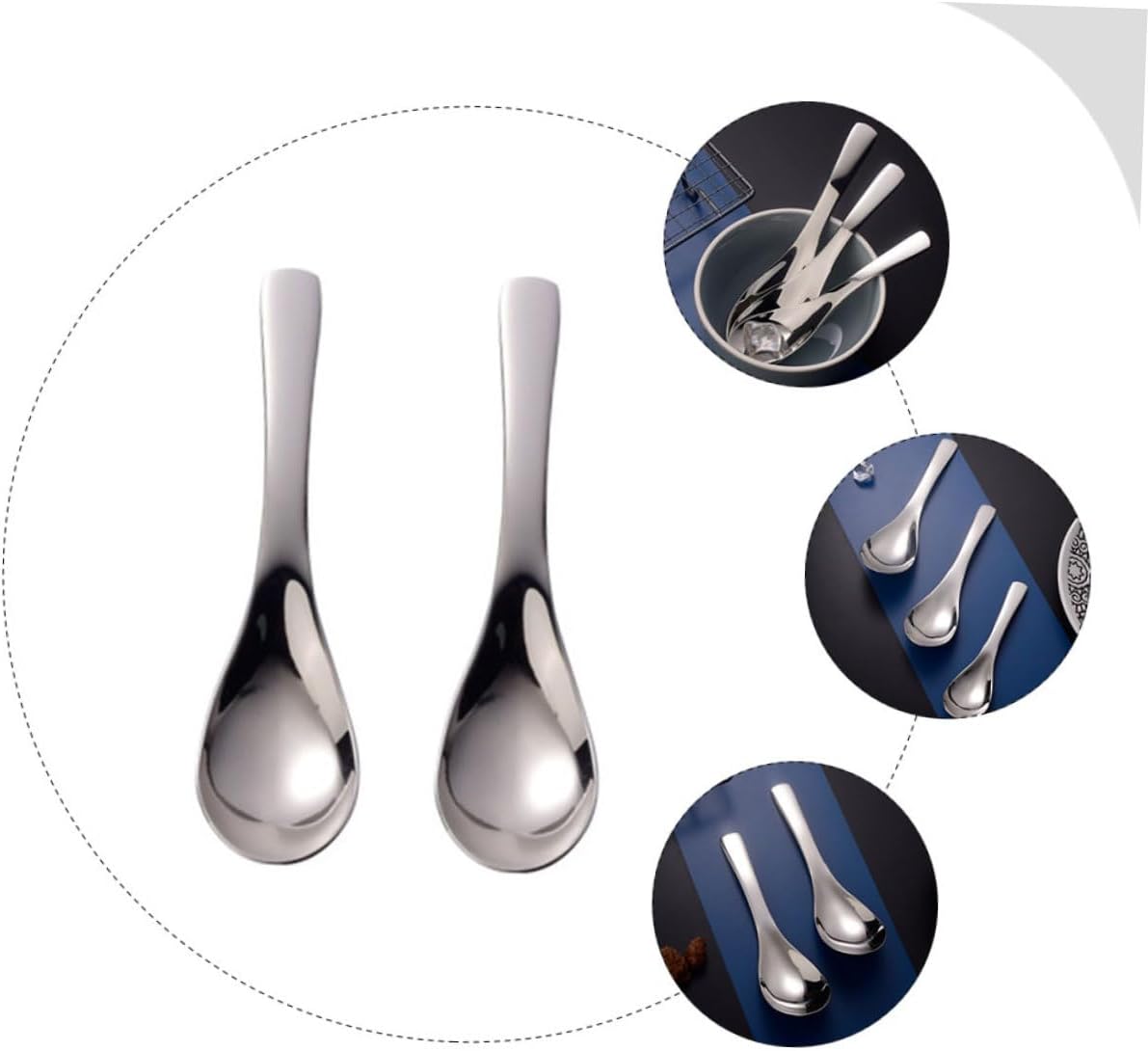 Stainless Steel Rice Spoons for Kids