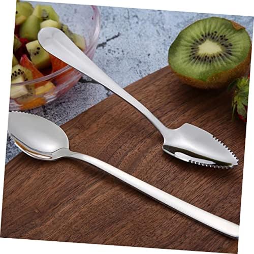 6pcs Stainless Steel Puree Spoons Set for Easy Feeding