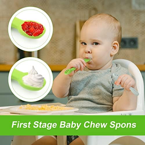 6pc Silicone Baby Spoons BPA-Free Ergonomic Design