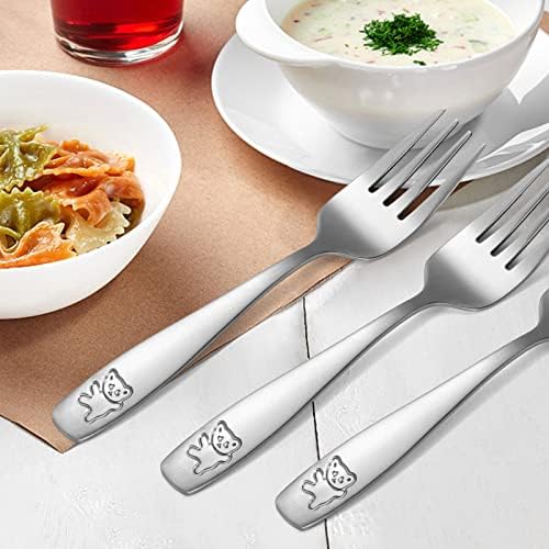Pimoys 9-Piece Toddler Forks Safe Flatware for Kids