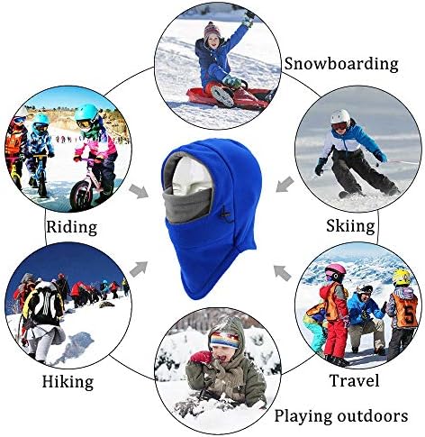 YQXCC Kids Winter Hats Balaclava Ski Mask Windproof Warm Adjustable Hat