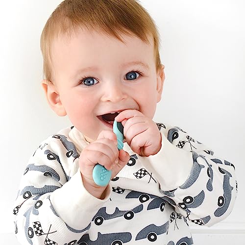 Compact Silicone Chew Spoon Set Perfect for Babies and Toddlers