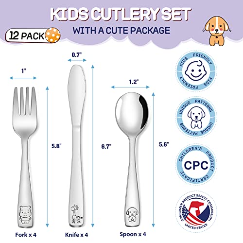 VITEVER Toddler Kids Utensils Set for BirthdaysChristmas
