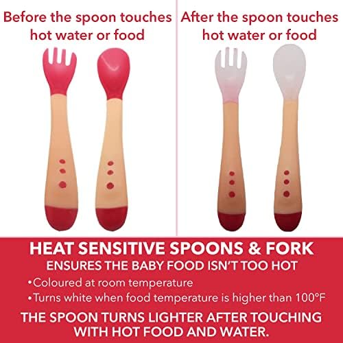 Self-Feeding Silicone Spoons Forks for Toddlers