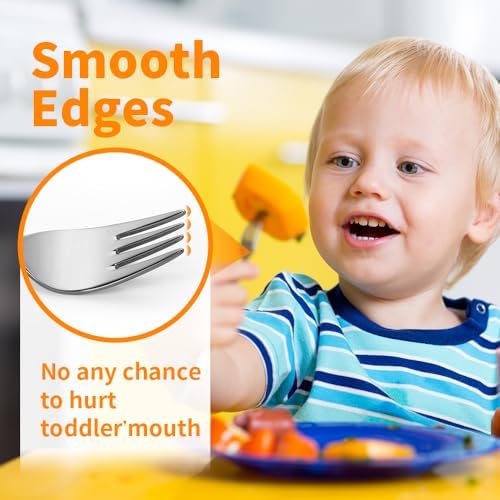 FUNNUO Toddler Spoons and Forks Set