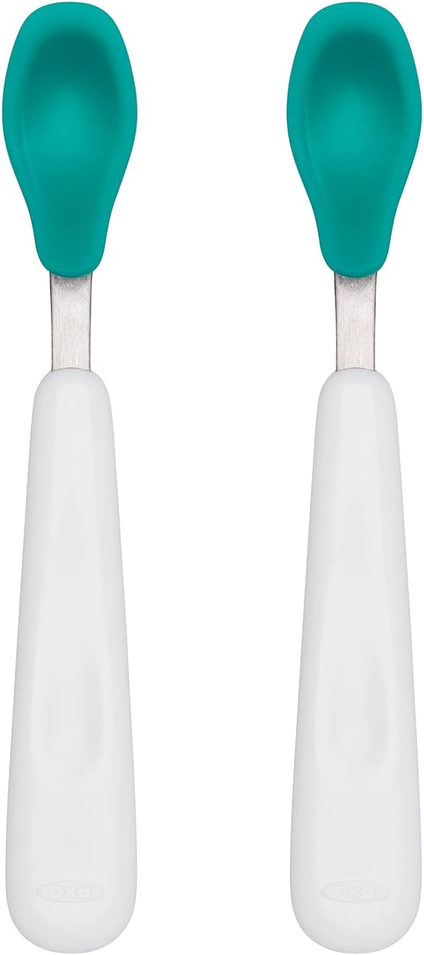 OXO Tot Feeding Spoon Set - Soft Silicone for Growing Babies