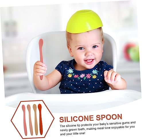 4-Piece Silicone Spoons Trainer Set for Kids