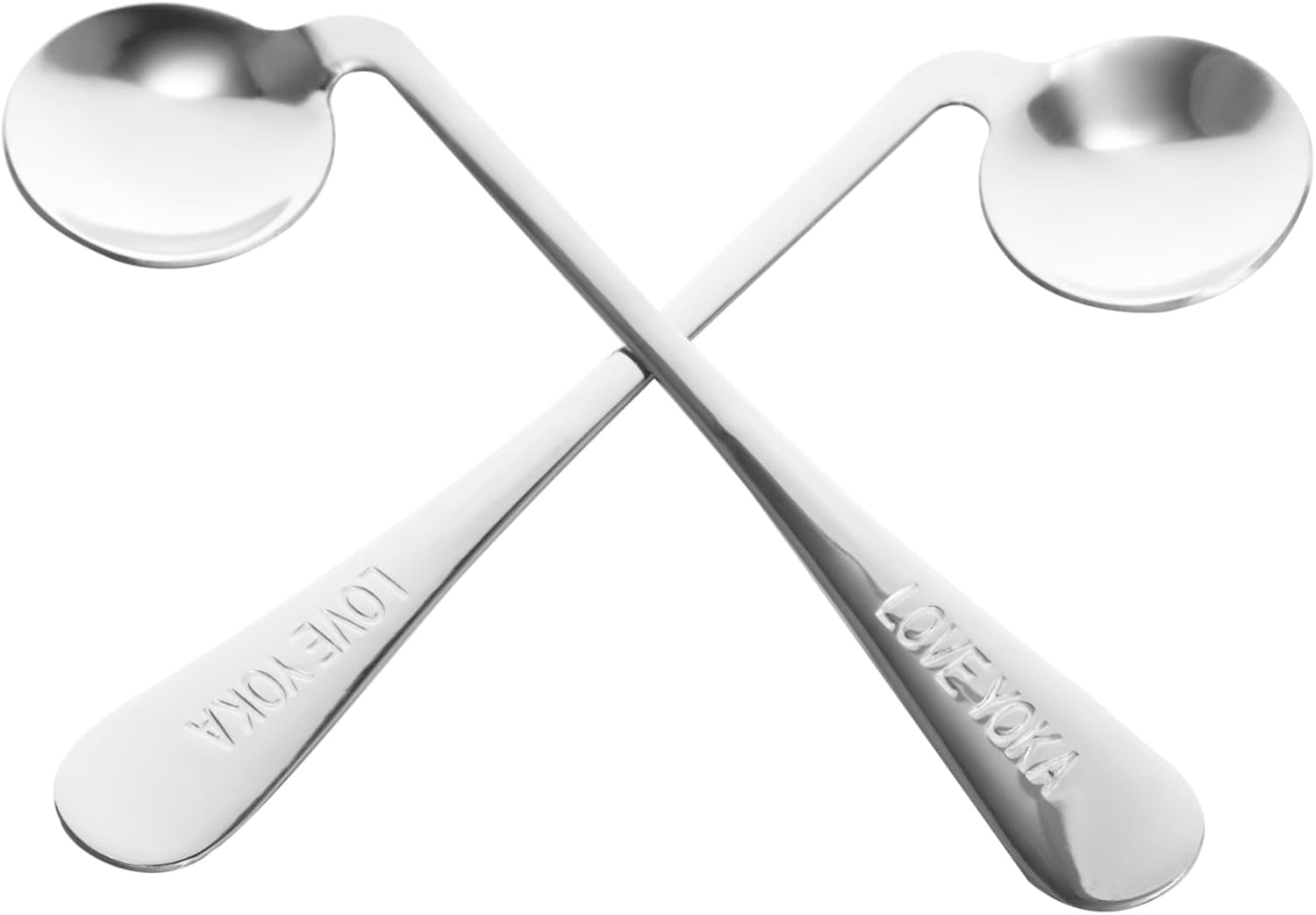 Cabilock 2Pcs Curved and Elder Eating Spoons for Easy Feeding