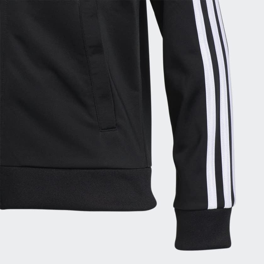 Adidas Boys Fierce Zip-Front Iconic Tricot Jacket - Ultimate Performance Style Fit