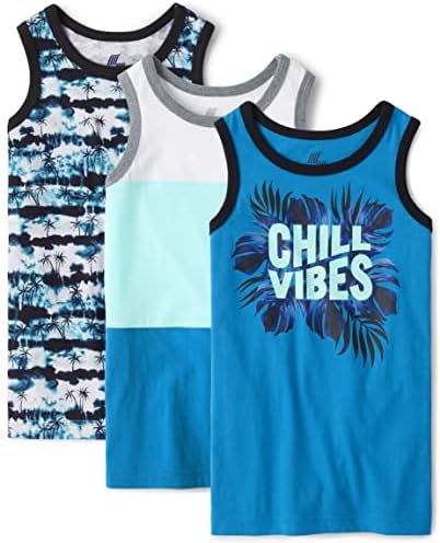 boys tank tops with unique designs short sleeve soft fabric