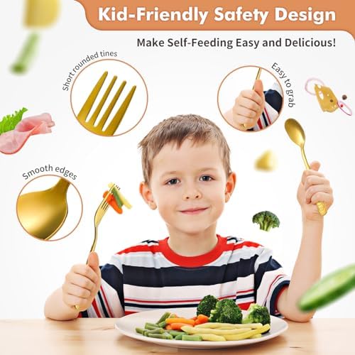 DRKIO Perfect for Kids Sturdy Stainless Steel Set