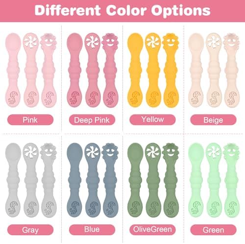 Perfect Silicone Baby Spoons for self-feeding