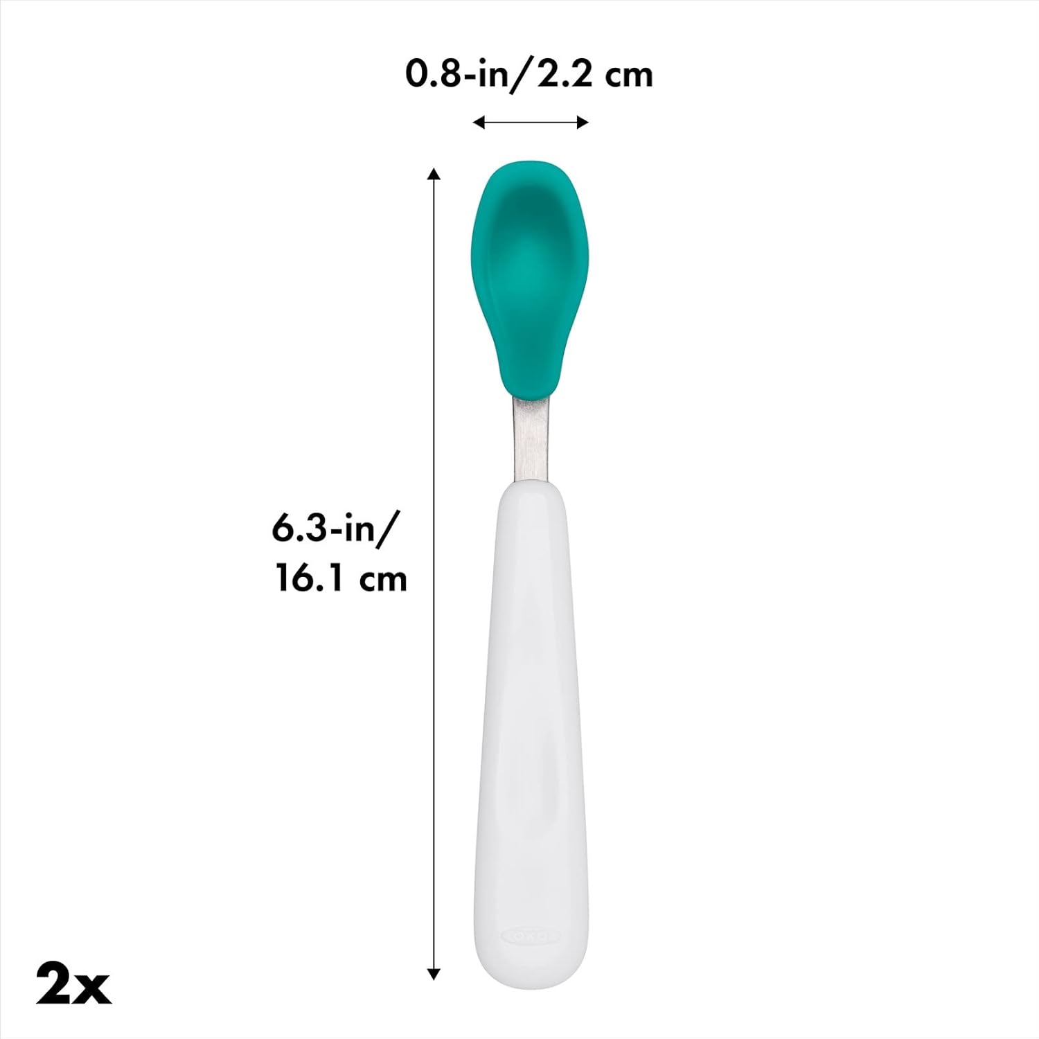 OXO Tot Feeding Spoon Set - Soft Silicone for Growing Babies