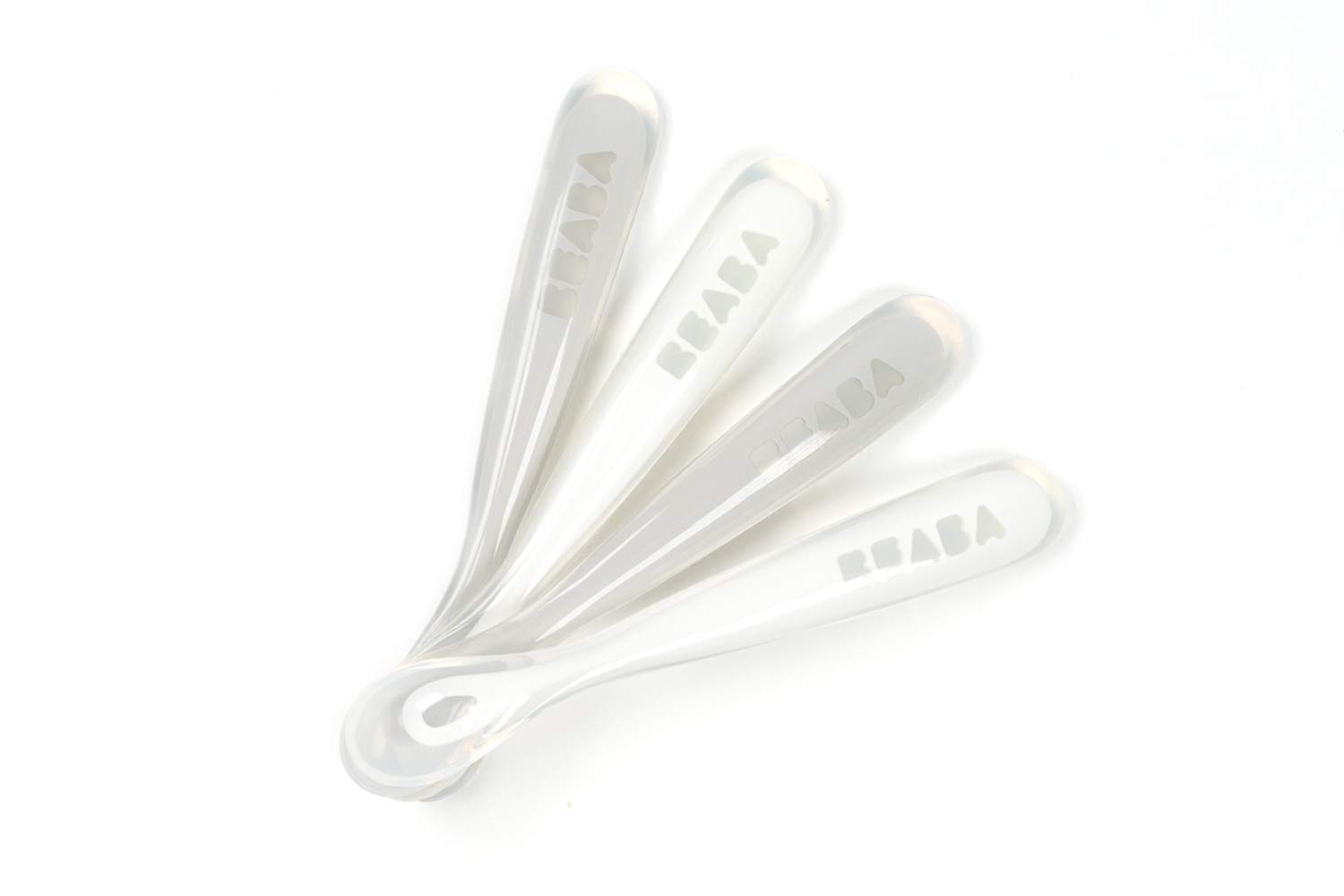 BEABA Original Silicone Feeding Spoon Set for Babies