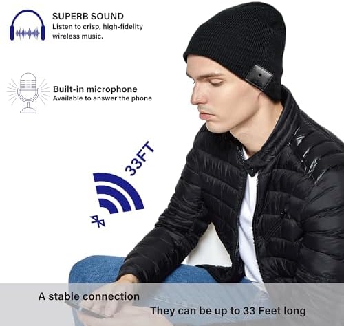 Premium Bluetooth Beanie for Perfect Sound - Perfect Gift for Tech Lovers