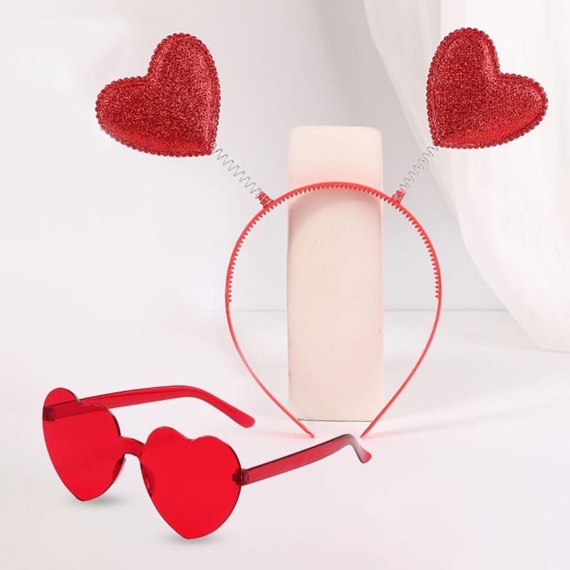 Valentines Day Heart Headband Perfect for Parties Weddings and Special Occasions LEKAYIHU