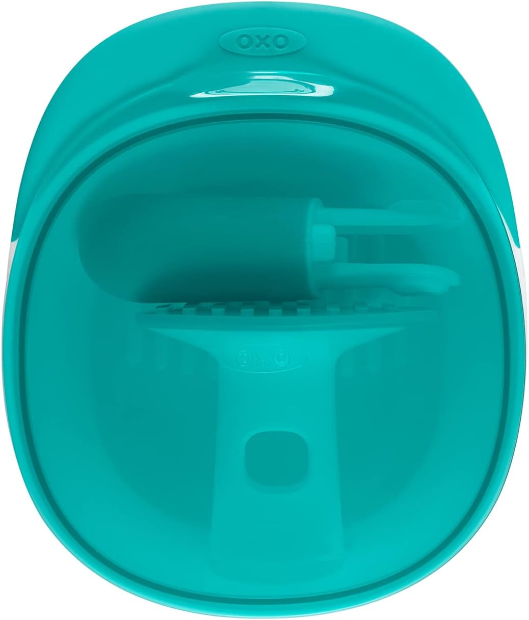 OXO Tot Food Masher Spoon with Travel Case - Rustic Teal On-the-Go