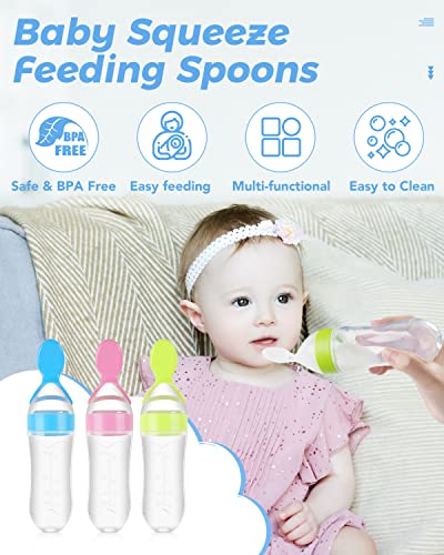3-Piece Safe Silicone Feeder Set for Babies