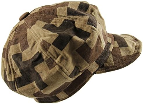 Sleek Suede Velvet Newsboy Cap