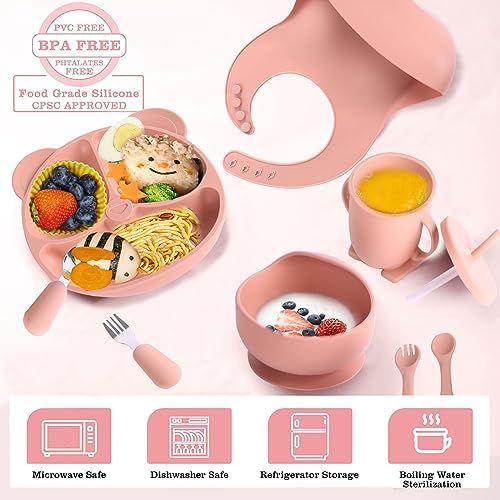Silicone Baby Feeding Set Safe Perfect for Weaning