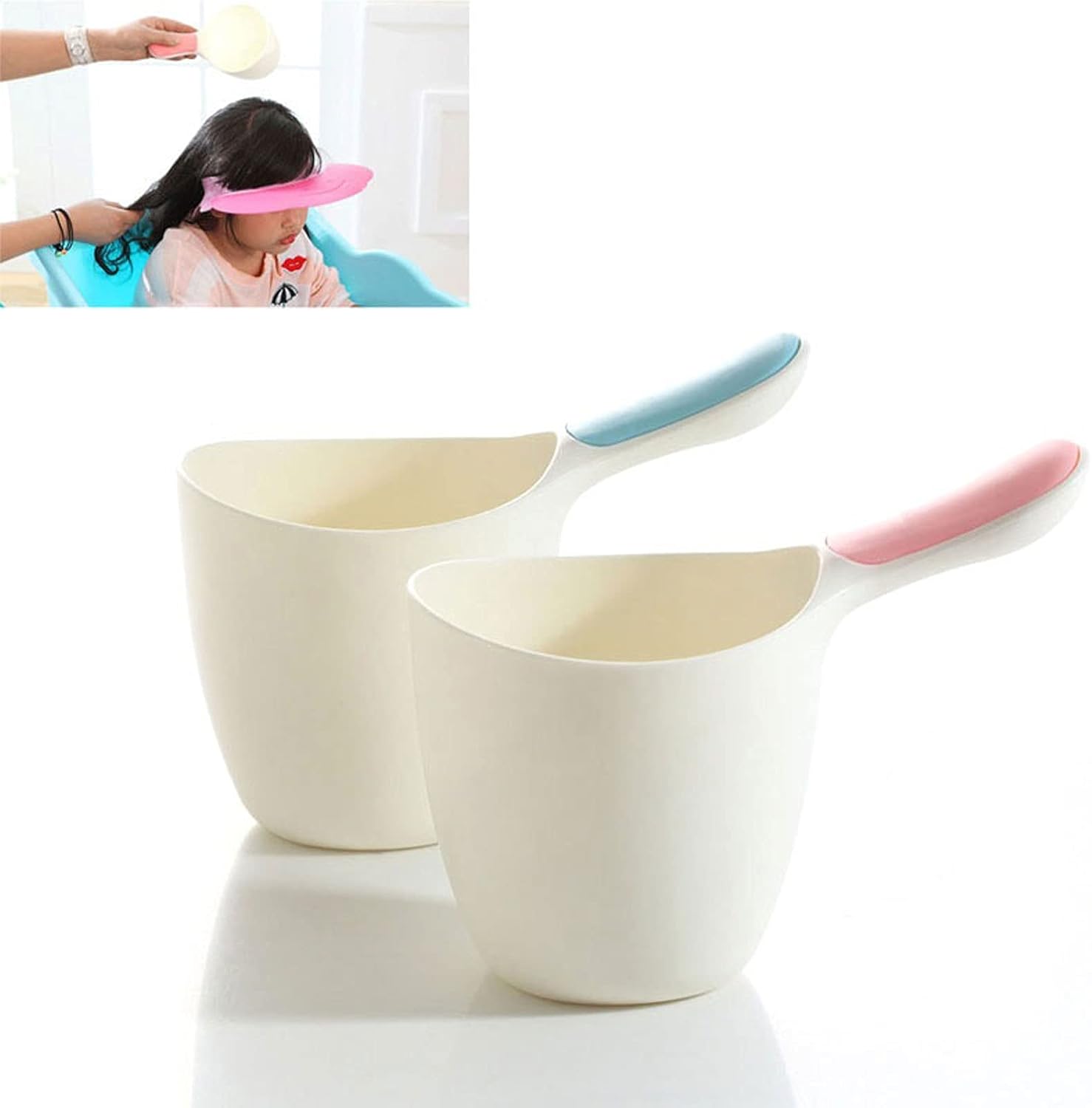 NPQPNAFC Thick Food or Bath Water Spoon 2 Pcs Set
