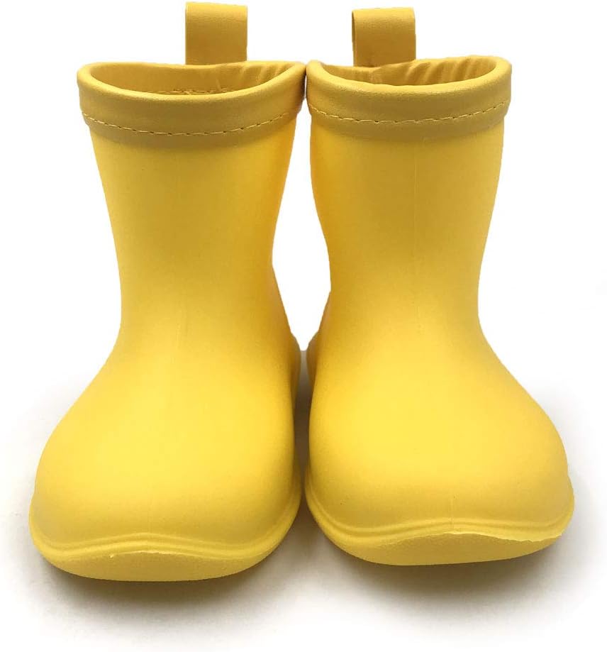 Ammoj Baby Kids Easy On Rain Shoes Boots for Toddler Little Kid